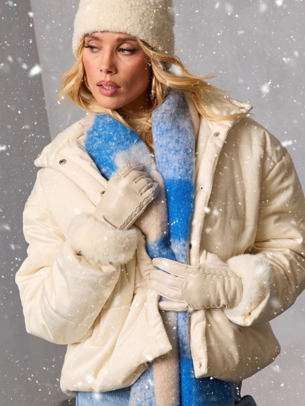 Womens XS Faux Suede Puffer Jacket NWT